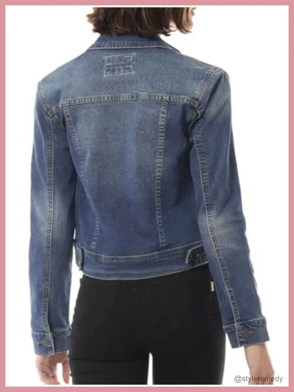 Stretch Denim Jacket Slim Fit Jean Coat Long Sleeve Button
